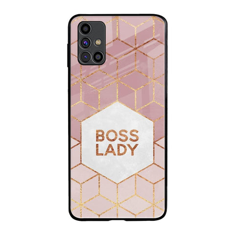 Boss Lady Samsung Galaxy M31s Glass Back Cover Online
