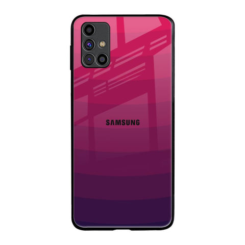 Wavy Pink Pattern Samsung Galaxy M31s Glass Back Cover Online