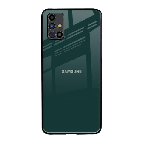 Olive Samsung Galaxy M31s Glass Back Cover Online