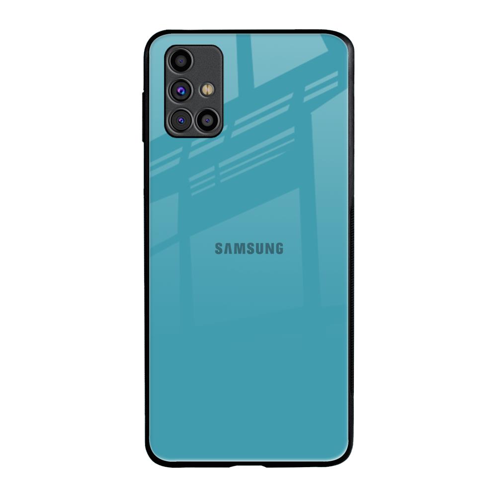 Oceanic Turquiose Samsung Galaxy M31s Glass Back Cover Online