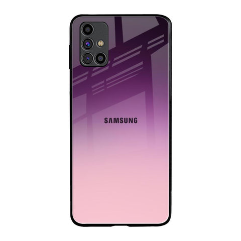 Purple Gradient Samsung Galaxy M31s Glass Back Cover Online