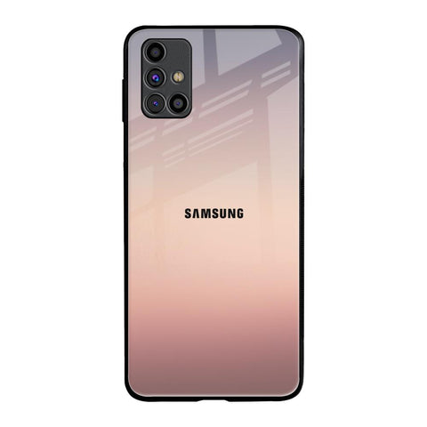 Golden Mauve Samsung Galaxy M31s Glass Back Cover Online