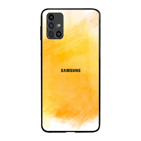 Rustic Orange Samsung Galaxy M31s Glass Back Cover Online