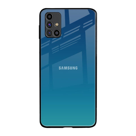 Celestial Blue Samsung Galaxy M31s Glass Back Cover Online