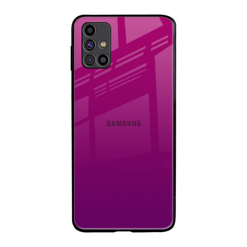 Magenta Gradient Samsung Galaxy M31s Glass Back Cover Online
