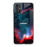 Brush Art Samsung Galaxy M31s Glass Back Cover Online