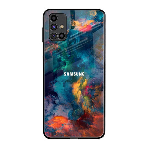 Colored Storm Samsung Galaxy M31s Glass Back Cover Online
