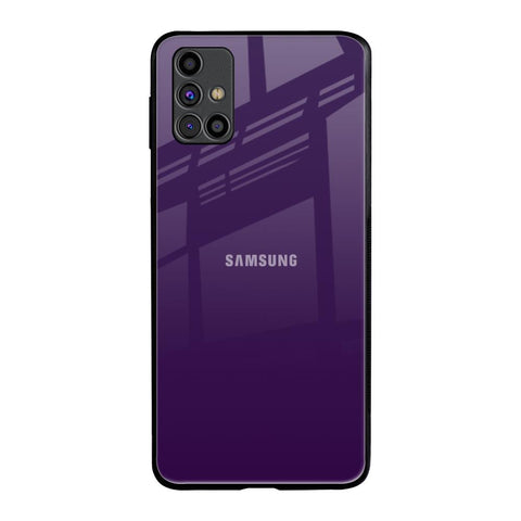 Dark Purple Samsung Galaxy M31s Glass Back Cover Online