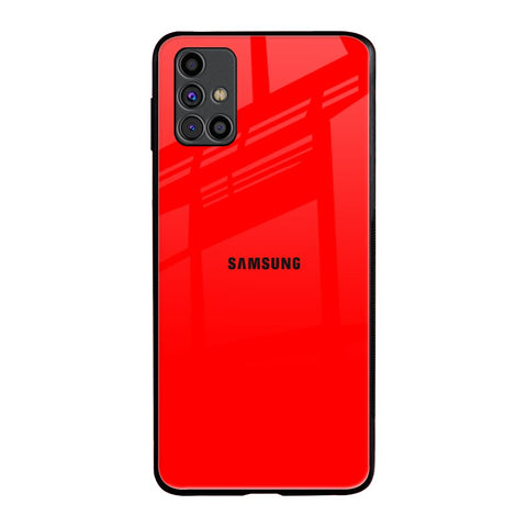 Blood Red Samsung Galaxy M31s Glass Back Cover Online