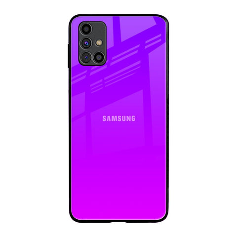 Purple Pink Samsung Galaxy M31s Glass Back Cover Online