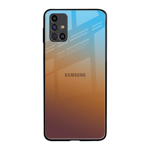 Rich Brown Samsung Galaxy M31s Glass Back Cover Online