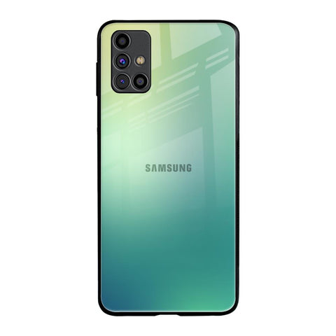Dusty Green Samsung Galaxy M31s Glass Back Cover Online