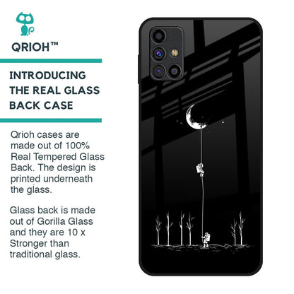 Catch the Moon Glass Case for Samsung Galaxy M31s