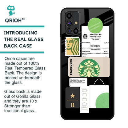 Coffee Latte Glass Case for Samsung Galaxy M31s