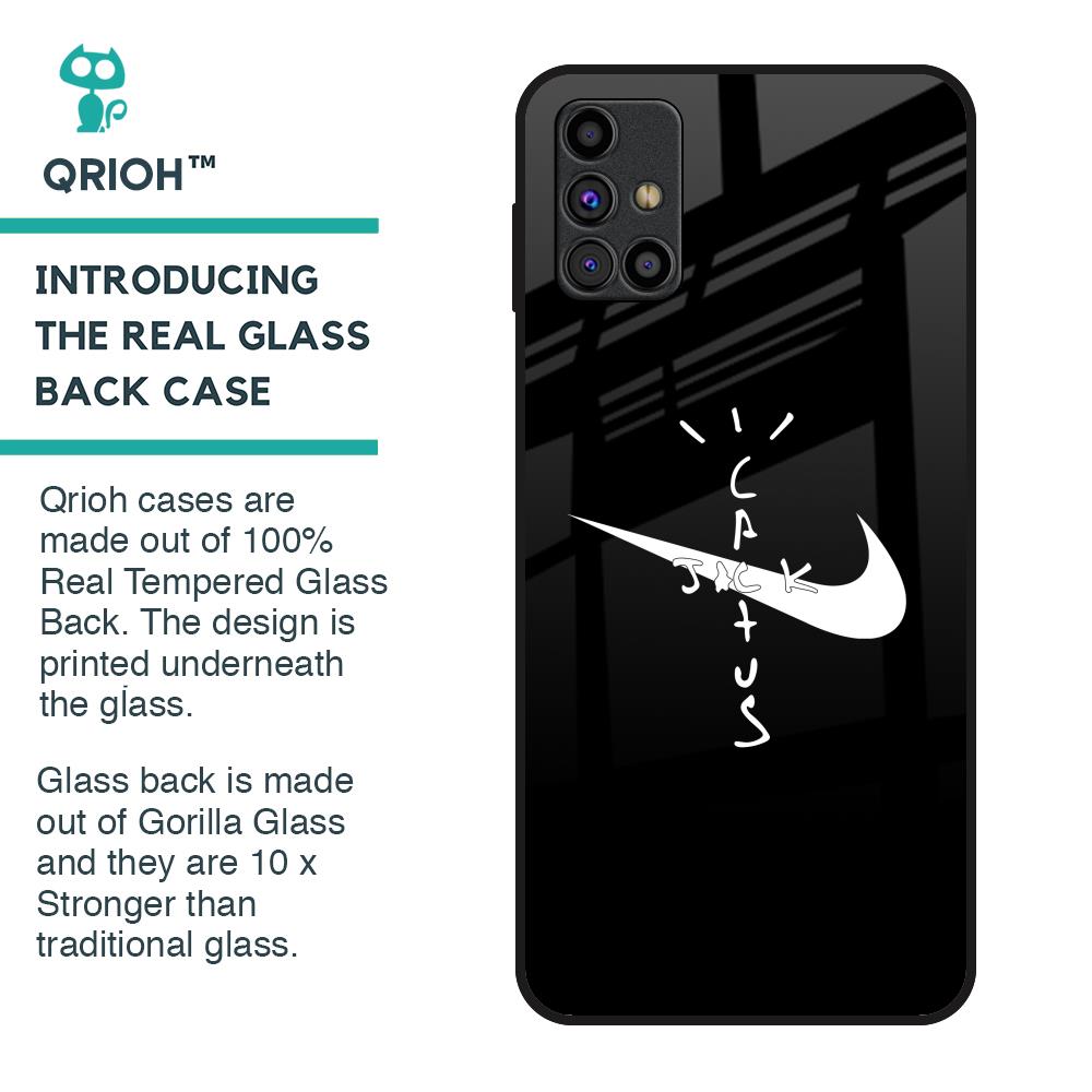 Jack Cactus Glass Case for Samsung Galaxy M31s