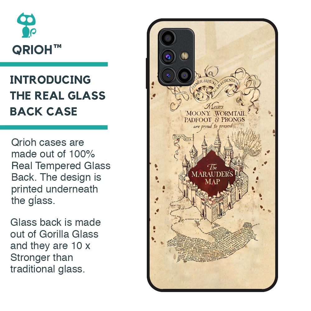 Magical Map Glass Case for Samsung Galaxy M31s