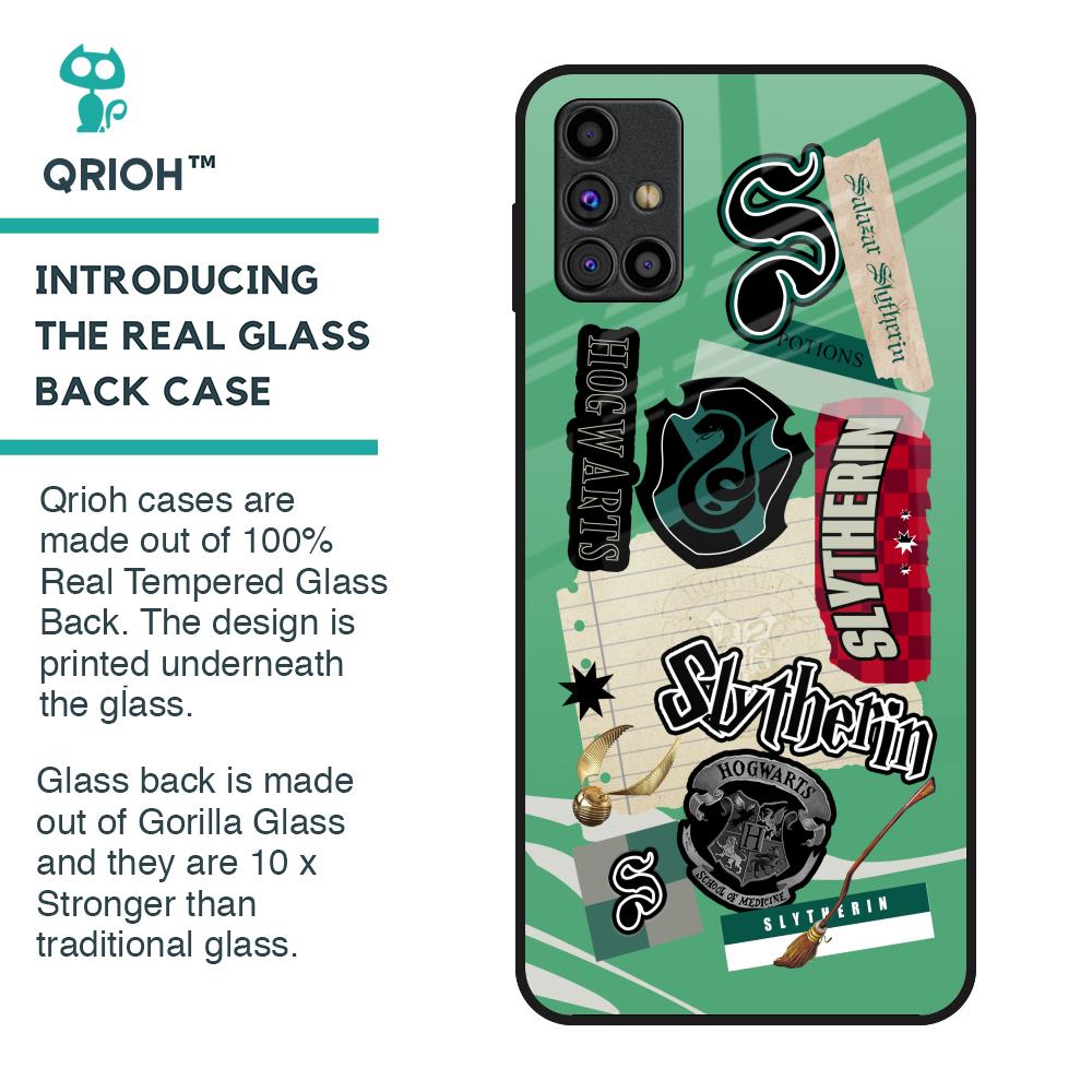 Slytherin Glass Case for Samsung Galaxy M31s
