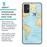 Travel Map Glass Case for Samsung Galaxy M31s