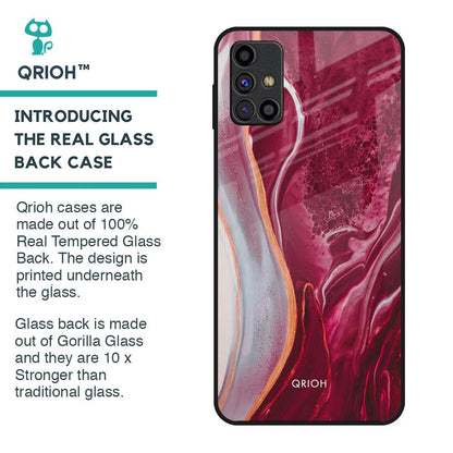 Crimson Ruby Glass Case for Samsung Galaxy M31s