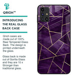 Geometric Purple Glass Case For Samsung Galaxy M31s