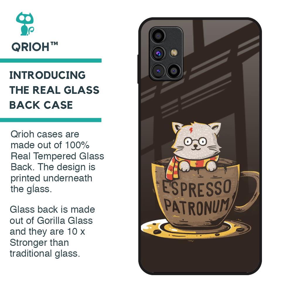 Tea With Kitty Glass Case For Samsung Galaxy M31s