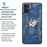 Kitty In Pocket Glass Case For Samsung Galaxy M31s