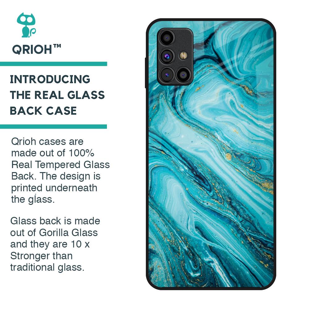 Ocean Marble Glass Case for Samsung Galaxy M31s