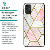 Geometrical Marble Glass Case for Samsung Galaxy M31s