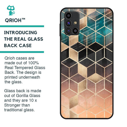 Bronze Texture Glass Case for Samsung Galaxy M31s