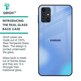 Vibrant Blue Texture Glass Case for Samsung Galaxy M31s