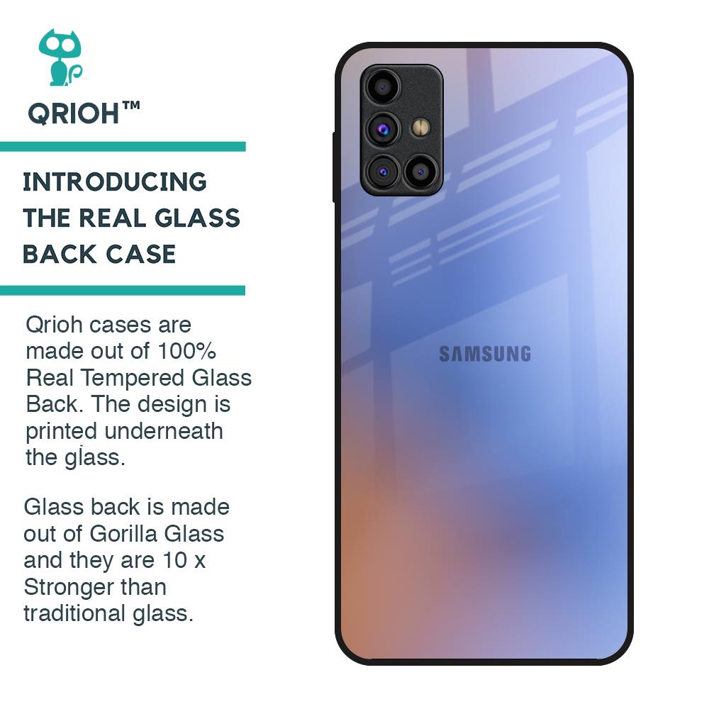 Blue Aura Glass Case for Samsung Galaxy M31s
