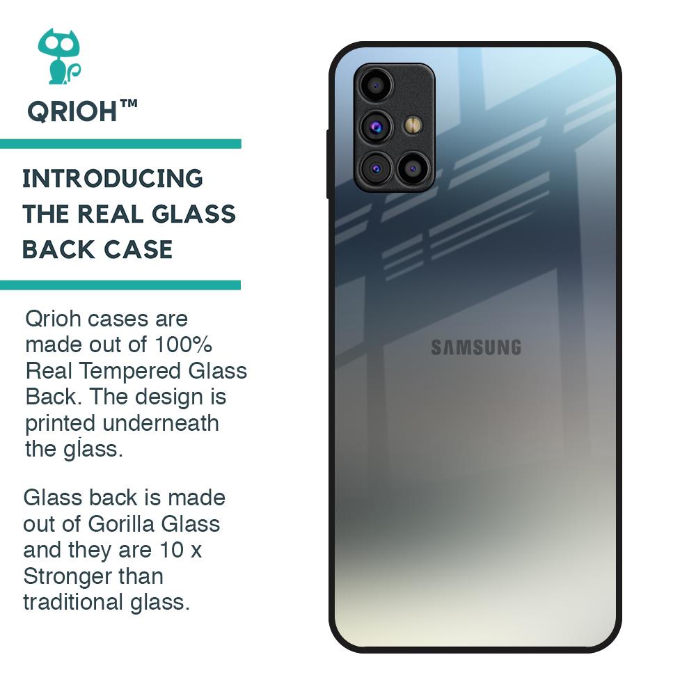 Tricolor Ombre Glass Case for Samsung Galaxy M31s
