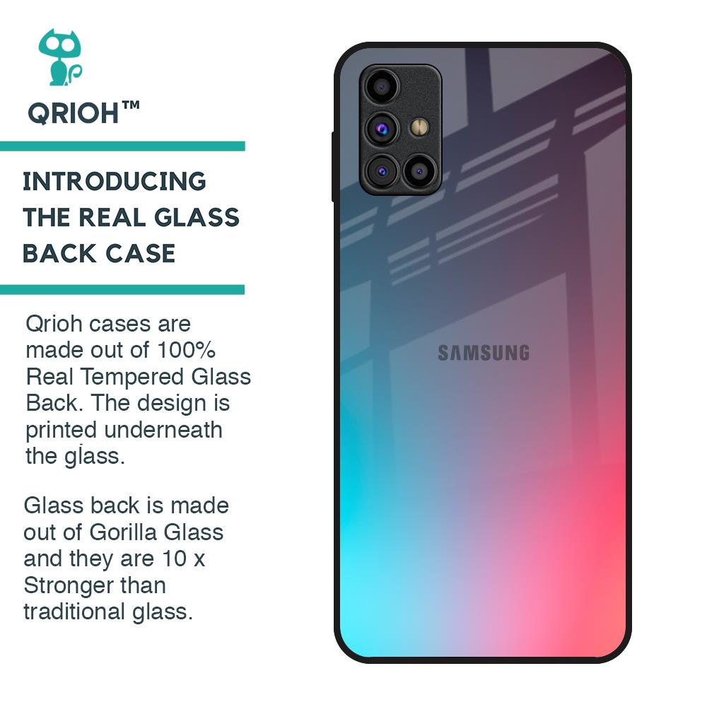 Rainbow Laser Glass Case for Samsung Galaxy M31s