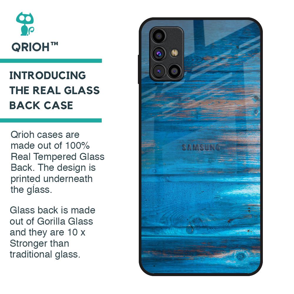 Patina Finish Glass case for Samsung Galaxy M31s