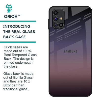 Grey Ombre Glass Case for Samsung Galaxy M31s