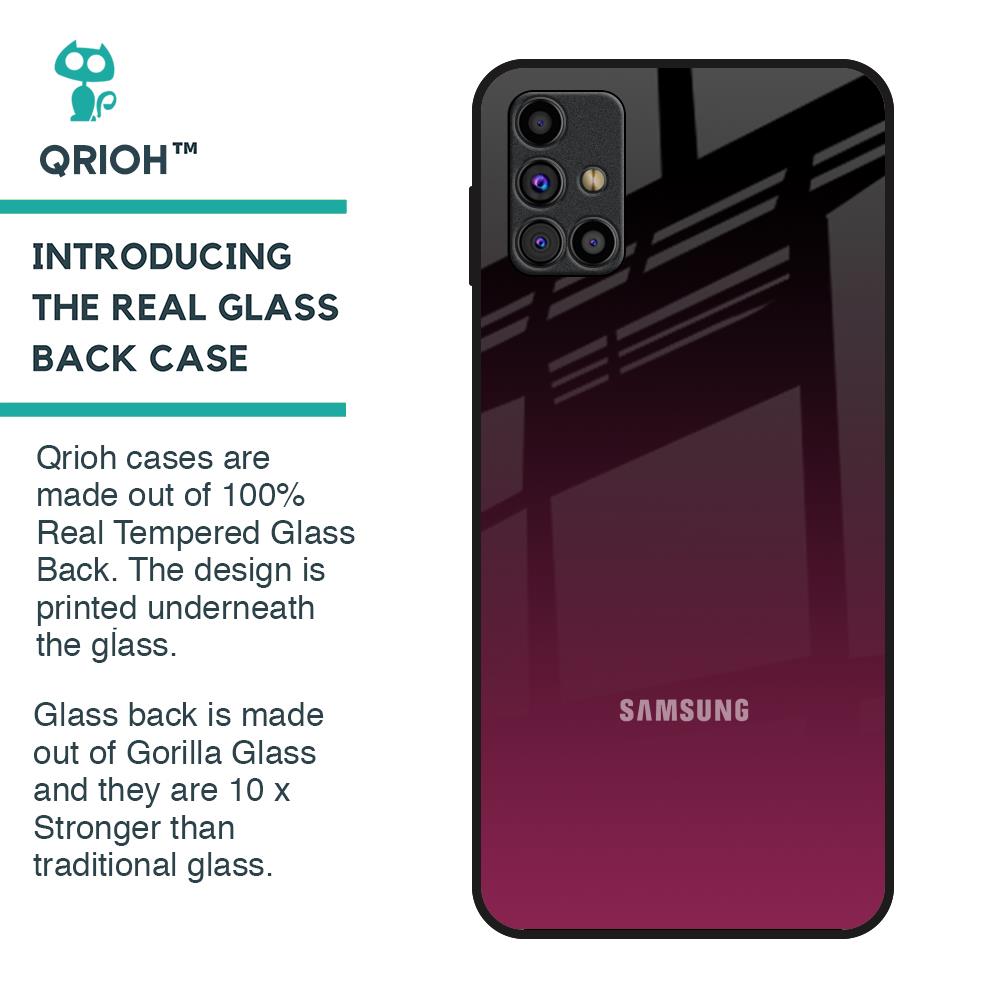 Wisconsin Wine Glass Case For Samsung Galaxy M31s
