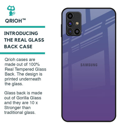 Indigo Pastel Glass Case For Samsung Galaxy M31s