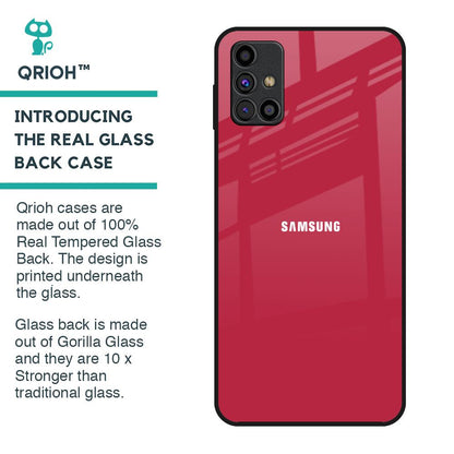 Solo Maroon Glass case for Samsung Galaxy M31s