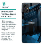 Polygonal Blue Box Glass Case For Samsung Galaxy M31s