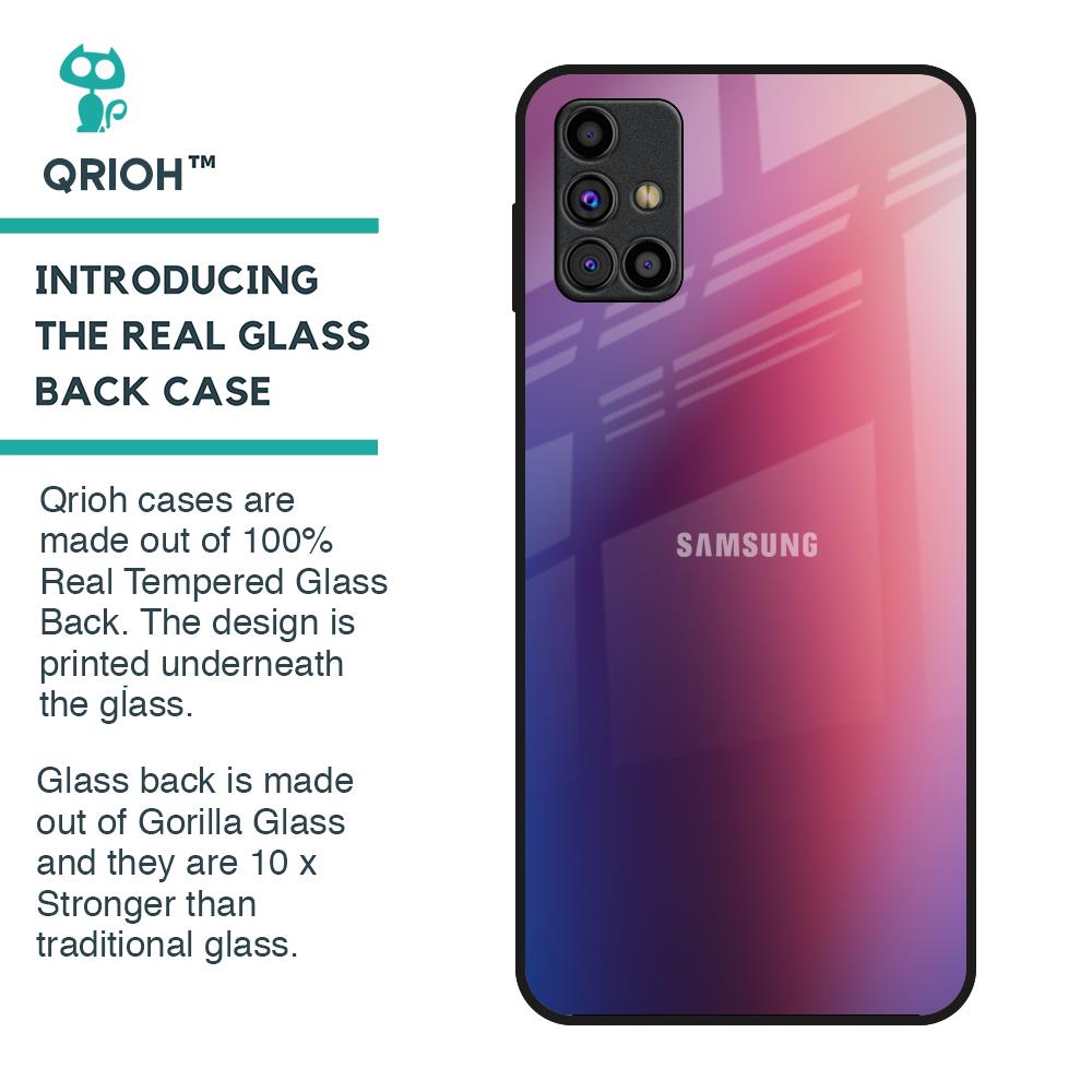 Multi Shaded Gradient Glass Case for Samsung Galaxy M31s