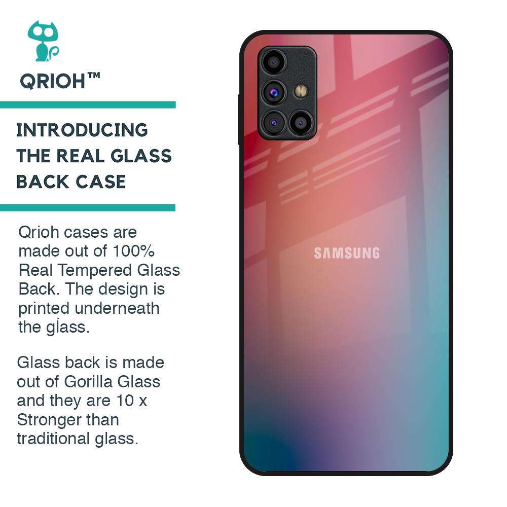 Dusty Multi Gradient Glass Case for Samsung Galaxy M31s