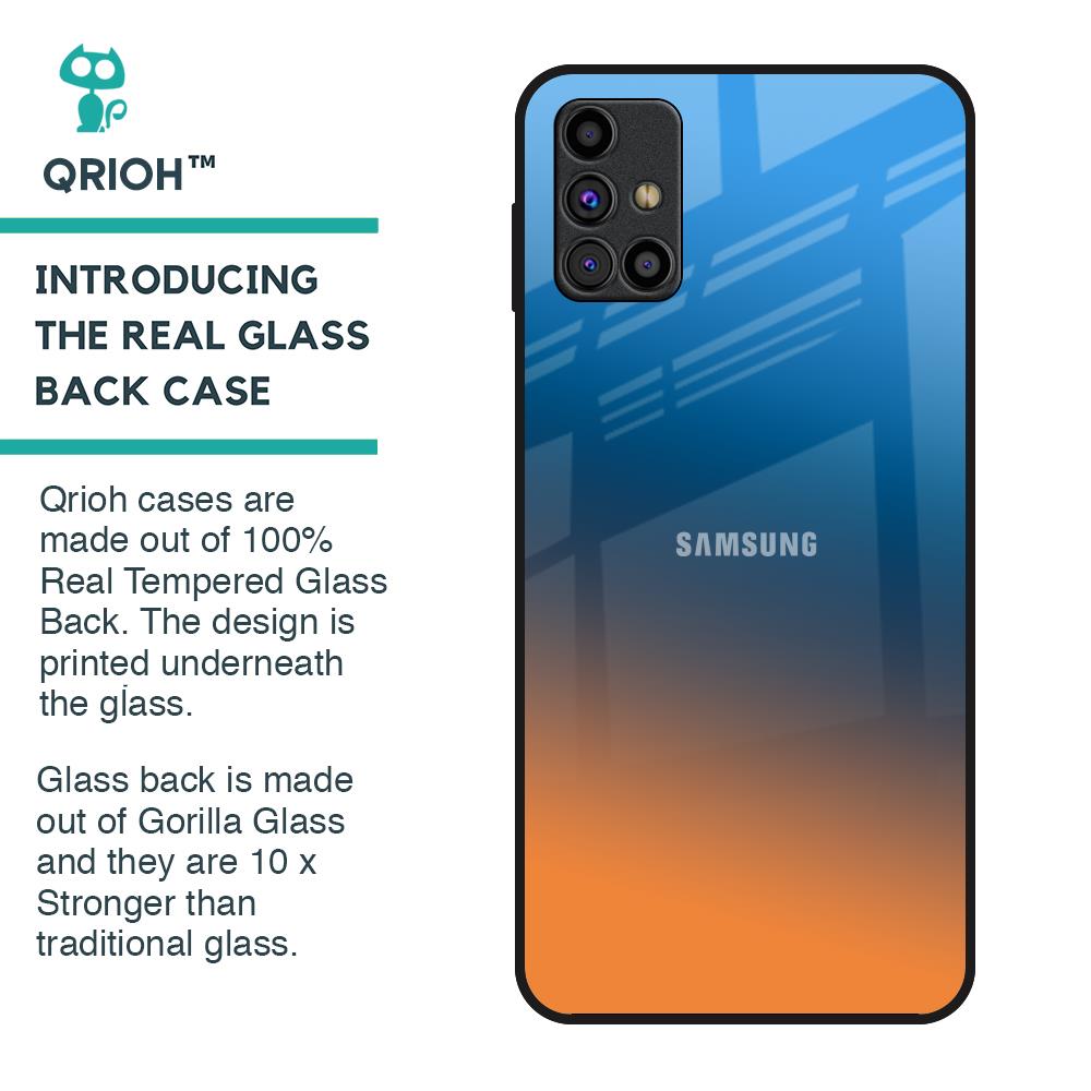 Sunset Of Ocean Glass Case for Samsung Galaxy M31s