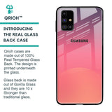 Sunset Orange Glass Case for Samsung Galaxy M31s