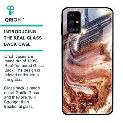 Exceptional Texture Glass Case for Samsung Galaxy M31s