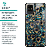 Peacock Feathers Glass case for Samsung Galaxy M31s