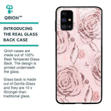 Shimmer Roses Glass case for Samsung Galaxy M31s