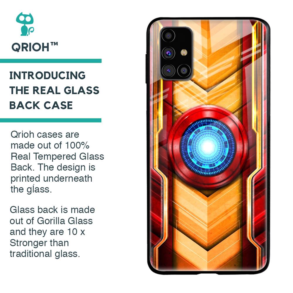 Arc Reactor Glass Case for Samsung Galaxy M31s