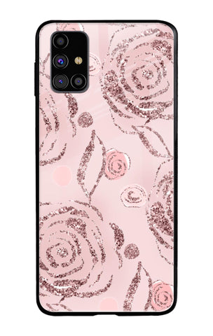 Shimmer Roses Samsung Galaxy M31s Glass Cases & Covers Online