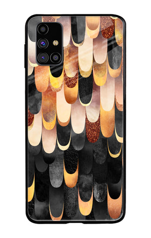 Bronze Abstract Samsung Galaxy M31s Glass Cases & Covers Online