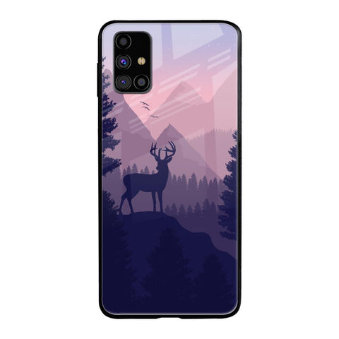Deer In Night Samsung Galaxy M31s Glass Cases & Covers Online